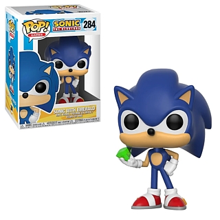 Sega Video Game Characters - Sonic the Hedgehog with Emerald POP! Games Vinyl Figure 284