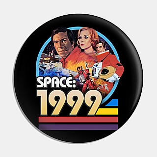 1970's Sci-Fi Television Character Collectibles - Space: 1999 Metal Pinback Button