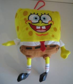Cartoon Television Character Collectibles - Sponge Bob Square Pants Plush With Zipper Compartment