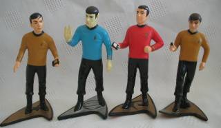 Star Trek Collectibles - Chekov Scott Sulu Spock