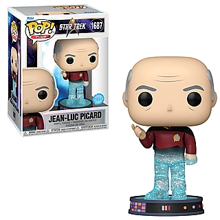 Star Trek Character Collectibles - Jean-Luc Picard Glitter Transporter POP PLUS Vinyl Figure 1687
