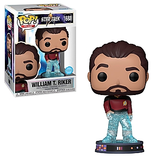 Star Trek Character Collectibles - William T. Riker Glitter Transporter POP PLUS Vinyl Figure 1688