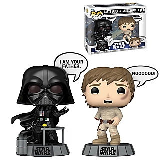 Star Wars Collectibles - Darth Vade and Luke Skywalker with Speech Bubbles POP! Vinyl Figure 2 Pack 