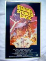 Star Wars Collectibles - Empire Strikes Back Movie Poster Reprint on Metal