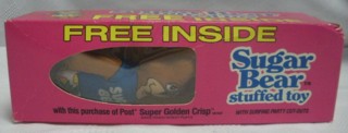 Cereal Collectibles - Sugar Bear Super Golden Crisp Mini Plush Bear Toy