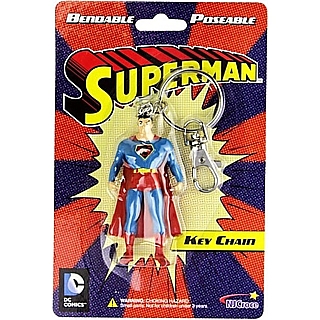 Super Hero Collectibles - Super Man Bendy Keychain