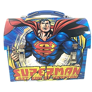 Superman Mini Metal Dome Lunch Box