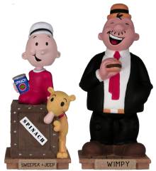 Popeye Collectibles - Swee Pea, Jeep and Wimpy Wacky Wobbler Bobble head doll, nodder