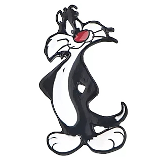 Looney Tunes Sylvester Enamel Lapel Pin Tie Tack