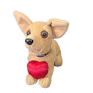 Advertising Collectibles - Taco Bell Chihuahua Talking Plush with Heart