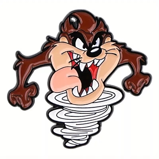 Looney Tunes Taz Enamel Lapel Pin Tie Tack