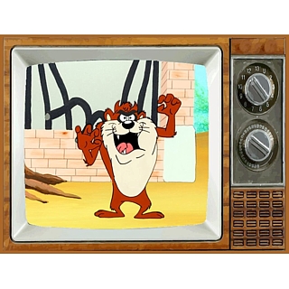 Television Character Collectibles - Looney Tunes Taz Tasmanian Devil Metal TV Magnet