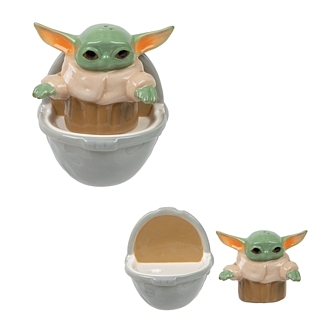 Star Wars Mandalorian The Child Baby Yoda Grogu Ceramic Salt & Pepper  Shakers 