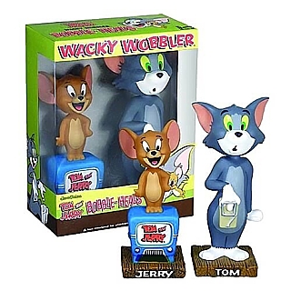 Cartoon Collectibles - Tom and Jerry Wacky Wobbler Funko Bobblehead Doll Set