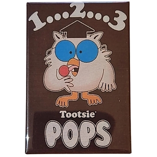Advertising Collectibles - Tootsie Roll Pop Mr. Owl  Metal Magnet