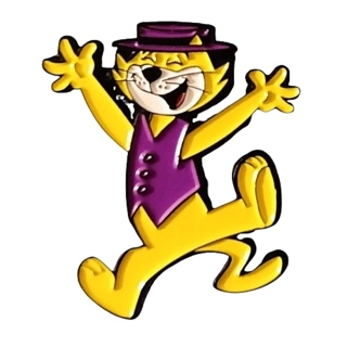 Television Character Collectibles - Hanna Barbera Top Cat Enamel Lapel Pin / Tie Tack