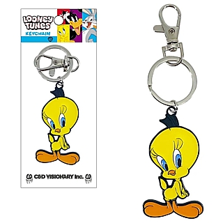 Looney Tunes Collectibles - Tweety Enameled Metal Keychain Keyring