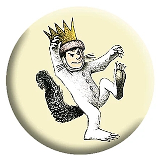 Children's Book and Movie Collectibles - Maurice Sendak's Where the Wild Things Are Max Metal Pinback Button