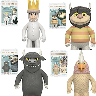 Children's Book and Movie Collectibles -Maurice Sendak's Where the Wild Things Are Wave 1 Set of 4 ReAction Figures