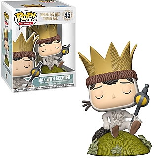 Literature and Movie Collectibles - Where the Wild Things Are Max with Scepter POP! Books Vinyl Figure 45