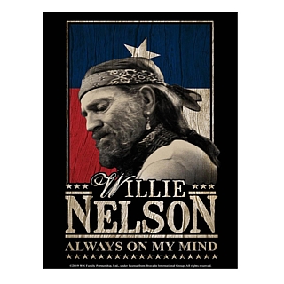 Outlaw Country Music Collectibles - Willie Nelson Always on my Mind Metal Tin Sign