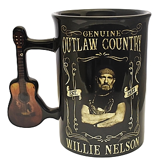 Country and Western Music Collectibles - Willie Nelson Genuine Outlaw Country Ceramic Mug