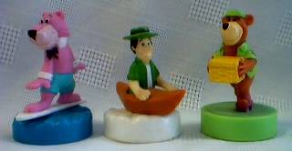 Hanna Barbera Collectibles - Yogi Bear, Park Ranger, Snagglepuss Rolling Figures
