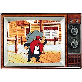 Television Character Collectibles - Looney Tunes Yosemite Sam Metal TV Magnet