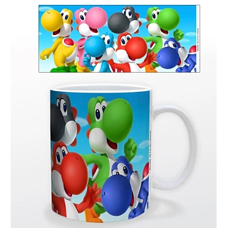 Video Game Characters - Nintendo Super Mario Yoshis Ceramic Mug
