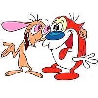 Nickolodeon Cartoon Characters Ren and Stimpy