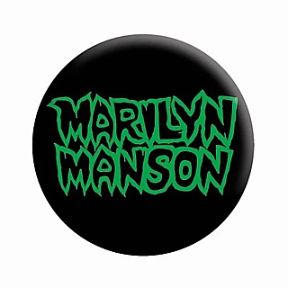 Rock and Roll Collectibles - Marilyn Manson Logo Pinback Button