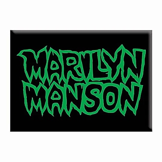 Rock and Roll Collectibles - Marilyn Manson Logo Metal Magnet