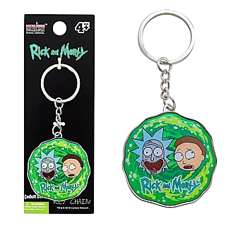 Adult Swim Cartoon Collectibles Rick and Morty Metal Keyring Keychain