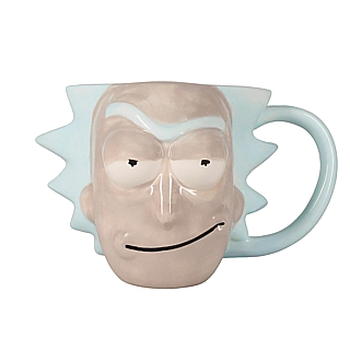 Adult Swim Cartoon Collectibles Rick and Morty Rick Sanchez Sculpted Ceramic Mug