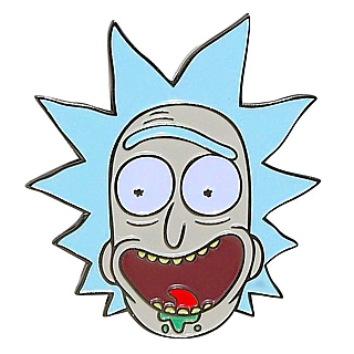 Adult Swim Cartoon Collectibles Rick and Morty Rick Sanchez Enamel Lapel Pin / Tie Tack